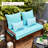 Outdoor 4'' Bench Seat / Back Cushion-503256118