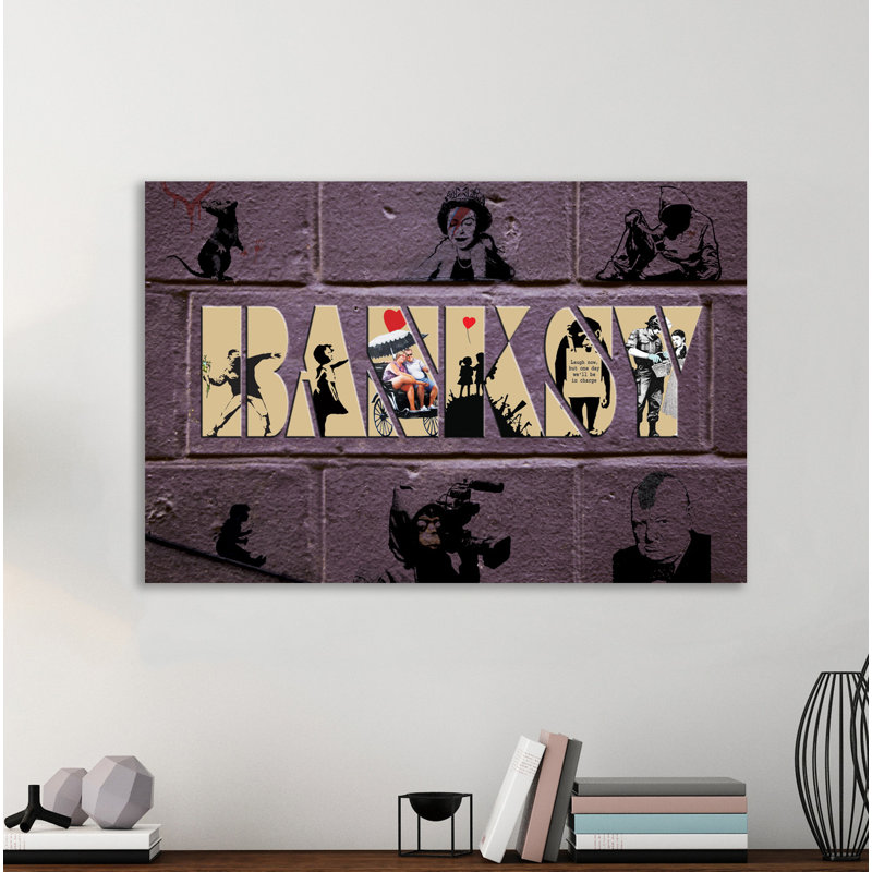 Bespoke Banksy by Banksy - Wrapped Canvas Print, 61 cm H x 91 cm W x 4 cm D