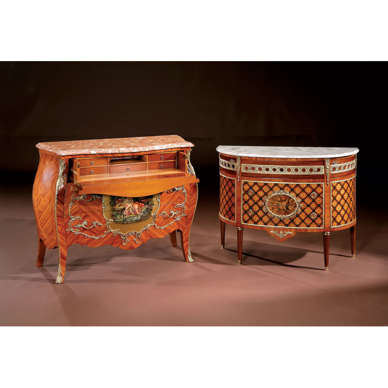 Table de buffet 5 tiroirs large 49" bombay