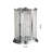 18-Light Chrome Floor Lamp With Clear Crystal Draping