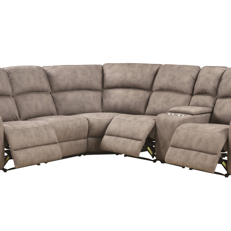 Power Recliner Sectional Sofa W/ USB Port