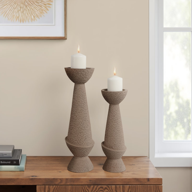 Set Of 2 16/20" Herstal Candle Holders