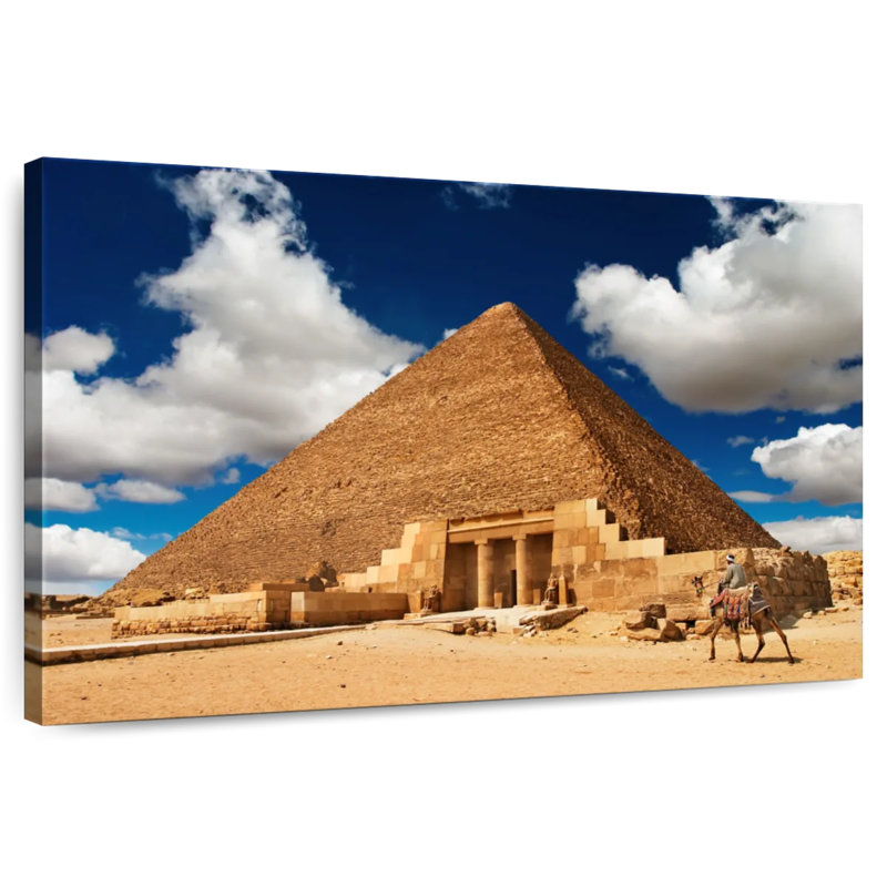 Adella Egyptian Pyramid, 26" H x 39" W