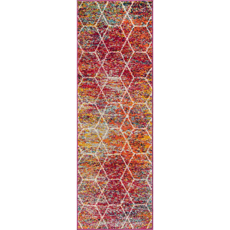 Geometric Indoor Rug, Runner 2' x 6'1"