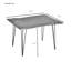 Table de salle à manger moderne brun clair 48 po x 30 po-451720987-451720986-451720980