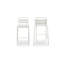 Kade Outdoor Bar Stool White Set of Two-2131293394