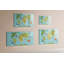 World Map with Animals Magnetic Wall Mounted Dry Erase Board