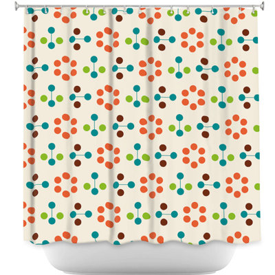 Rideau de douche simple fleur