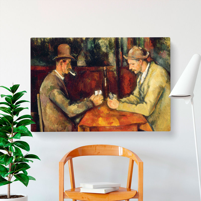 The Card Players Vol.3 by Paul Cezanne - Wrapped Canvas Painting, 50cm H x 76cm W x 3cm D