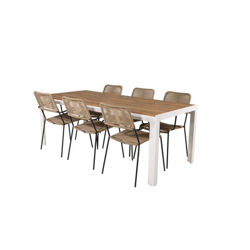 Broyles 6 - Person Dining Set, White