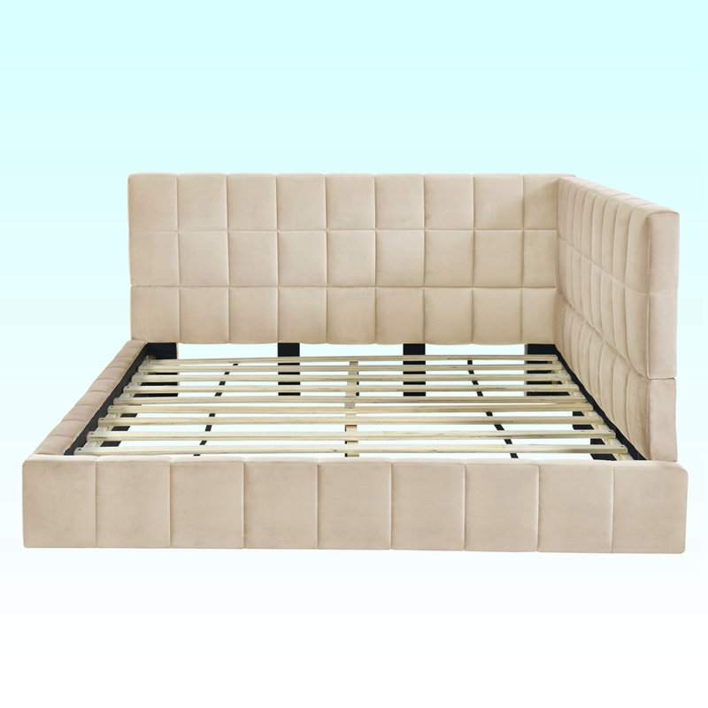 Lit de jour double, Beige