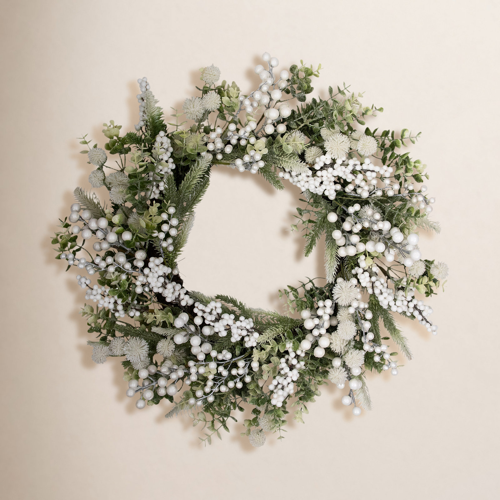 24'' Faux Mixed Assortment Plastic Wreath