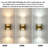 Dimmable LED Wall Sconce with Crystal Accent