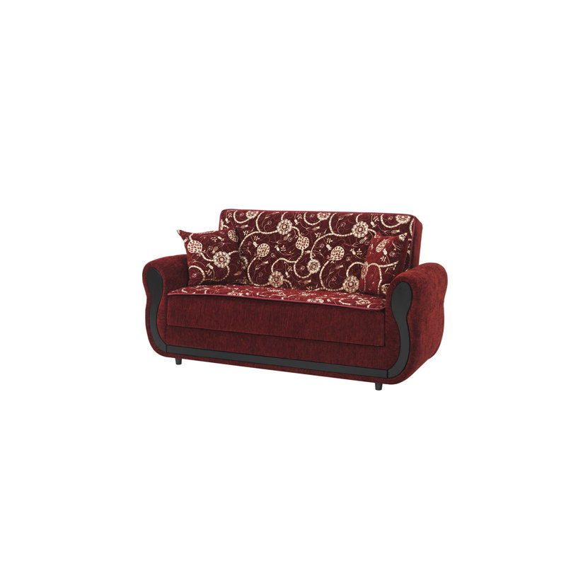 Causeuse convertible avec rangement Collection, Rouge