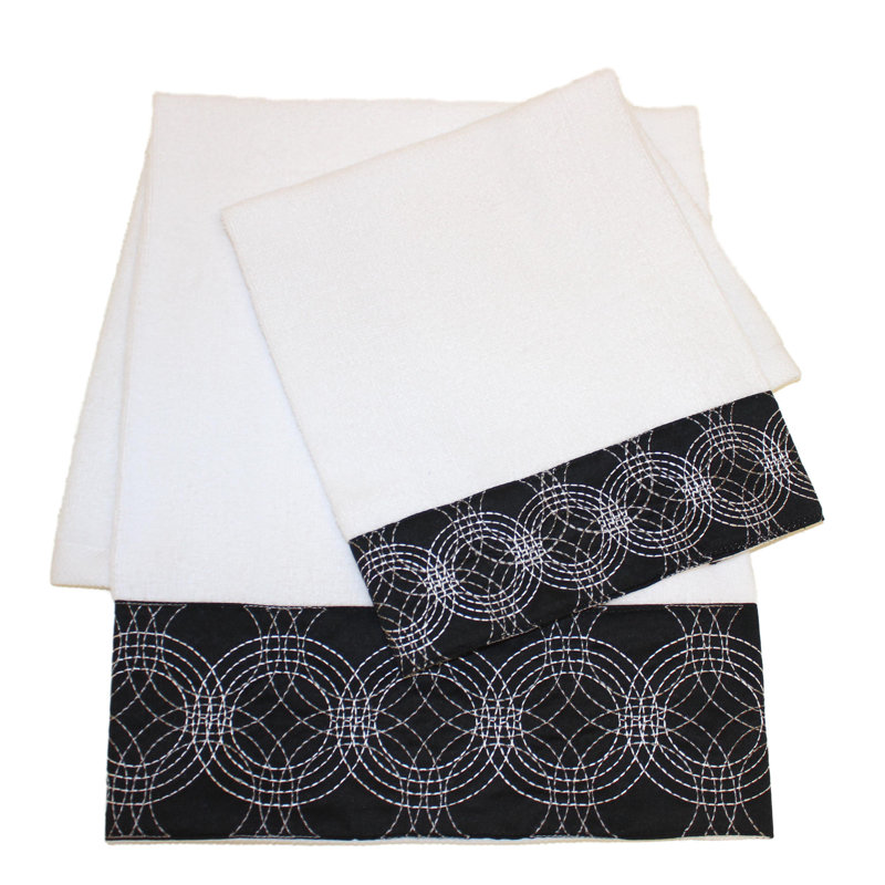Ensemble de serviettes 4 pièces decorative Circa