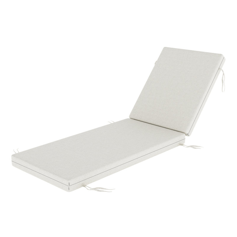 Lani Sunbrella® Outdoor Chaise Lounge Cushion, 25" W x 79" D, Sunbrella Bliss Linen