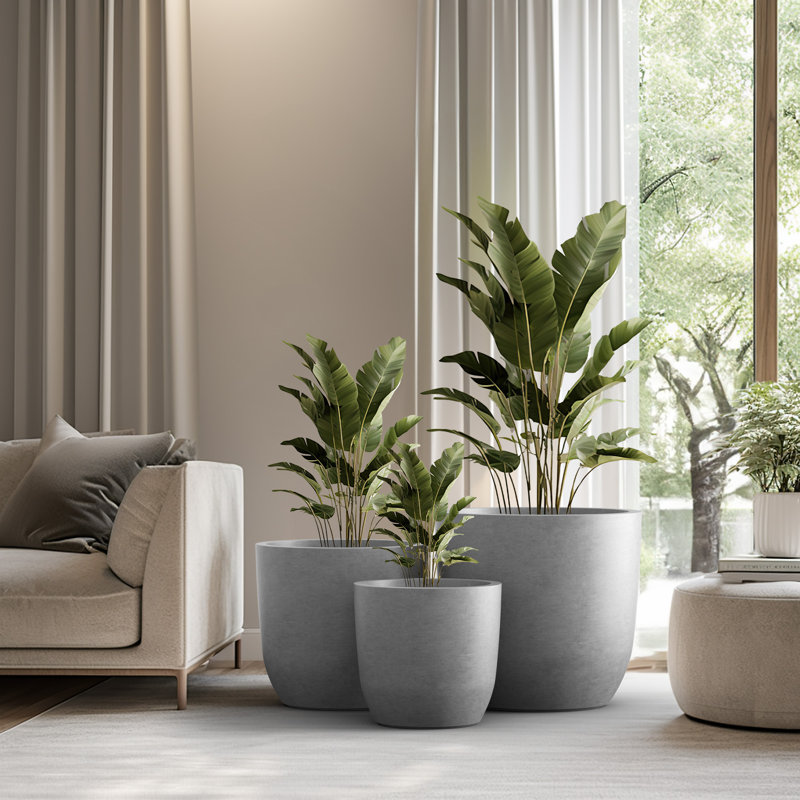 Keyondria Handmade Pot Planter, Stone