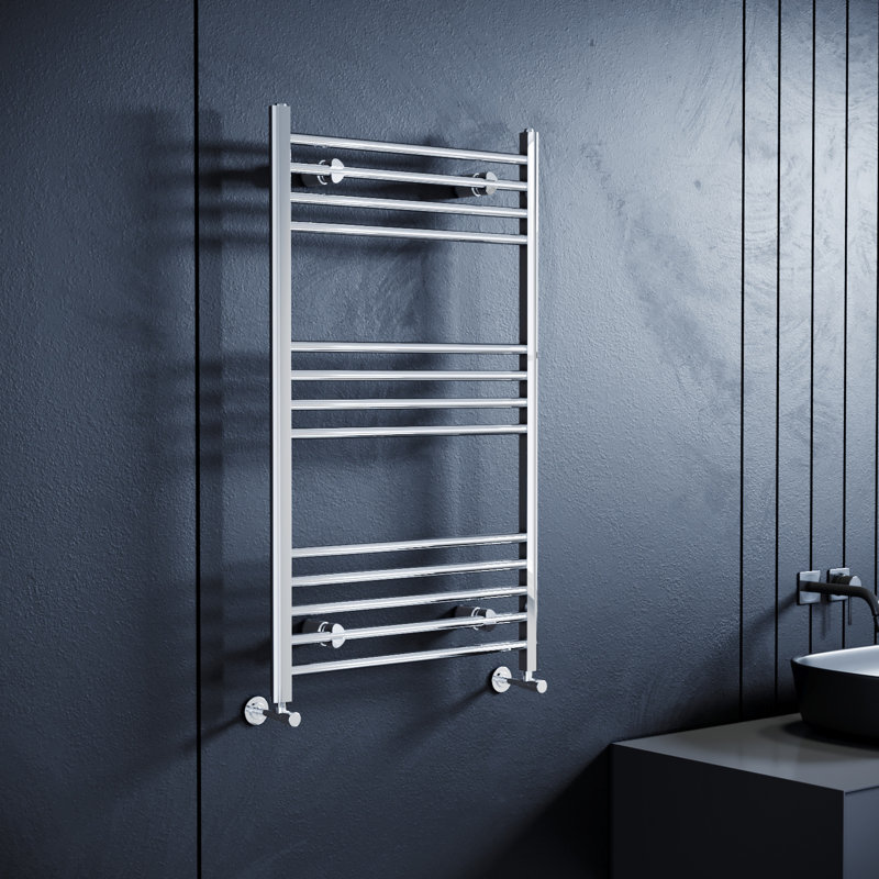 Sasser Straight Towel Rail Heated Towel Rails, 1000mm H x 600mm W x 30mm D