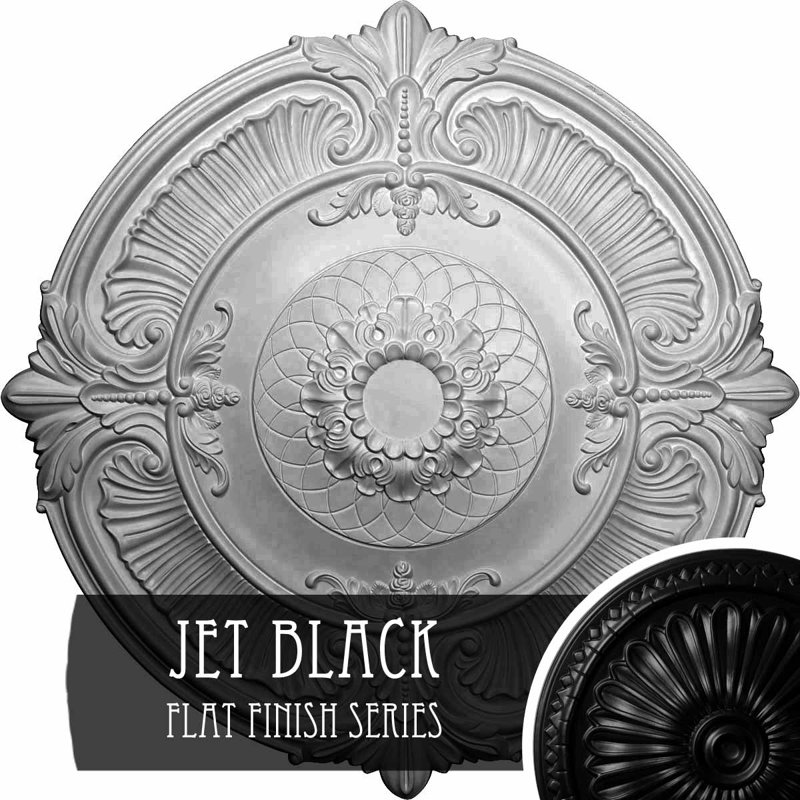 Médaillon de plafond Endurathane Attica, diamètre extérieur 39 1/2 po x P 2 1/2 po (convient aux auvents jusqu'à 3 3/4 po)