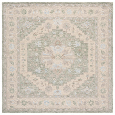Heritage Hand Tufted Wool Floral Indoor Rug