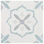 Carreau de porcelaine mat 8,77 po x 8,77 po Plumeria-482809783