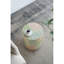 Tabouret de jardin cylindrique avec table d'appoint D14 x 18 po vert / rose