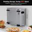 Friteuse à air numérique Kitchen Elite de 18 L, four à pizza à convection, argent