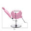Fauteuil de coiffure hydraulique rose avec rotation à 360 degrés et réglage de la hauteur pour coiffeurs
