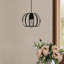 1 - Light Matte Black Chandelier Pendant