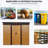 8 X 6 Ft Outdoor Metal Storage With Lockable Door  Coffee . Spacious Interior. Waterproof. Suitable For Garden, Lawn And Patio Equipment 8Ft 6Ft Shed Construction. -. Foundation Stability.-123403553-123403551