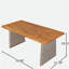 Ensemble de table de salle à manger d'extérieur en bois d'acacia avec 1 table et 1 banc, brun-789334873