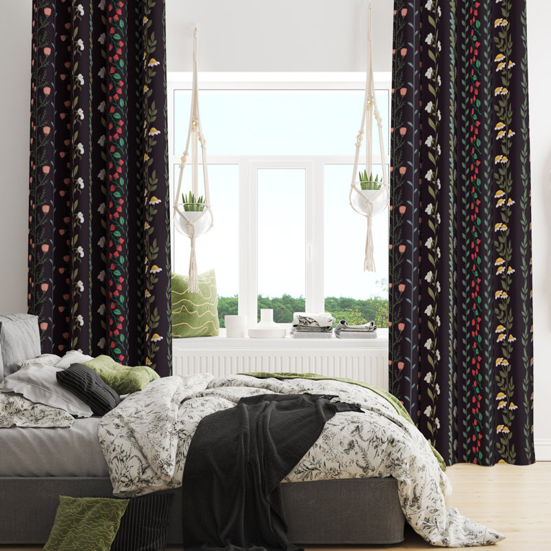 Paire de rideaux obscurcissant en polyester Henschler, L 20 po x L 52 po