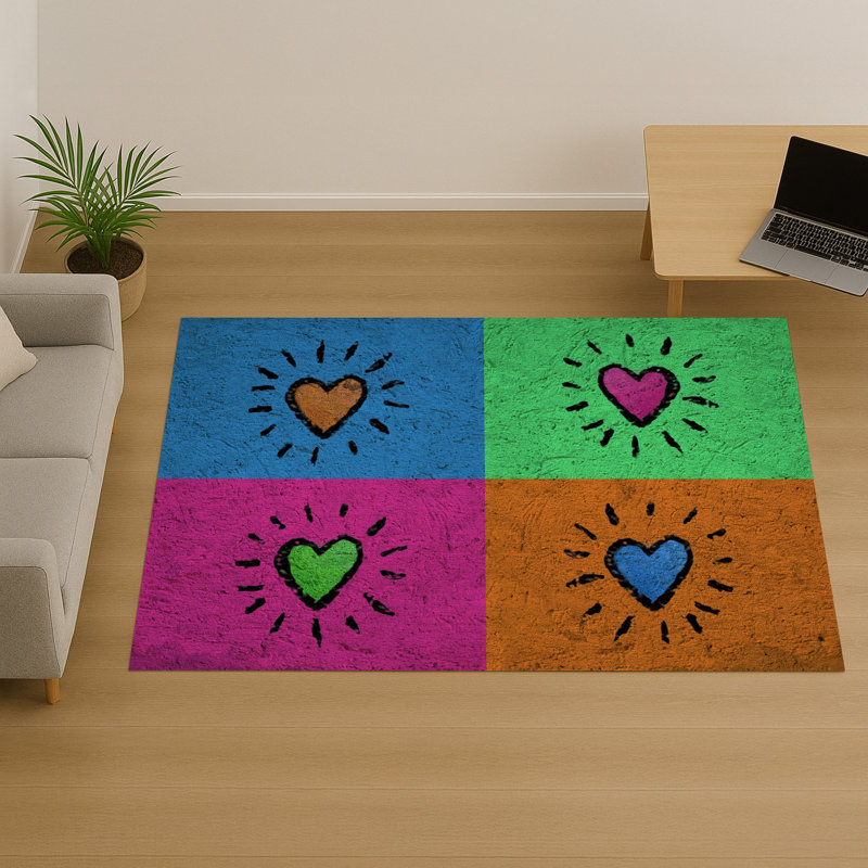 Patchwork Area Rug, Rectangle 155 x 230 cm