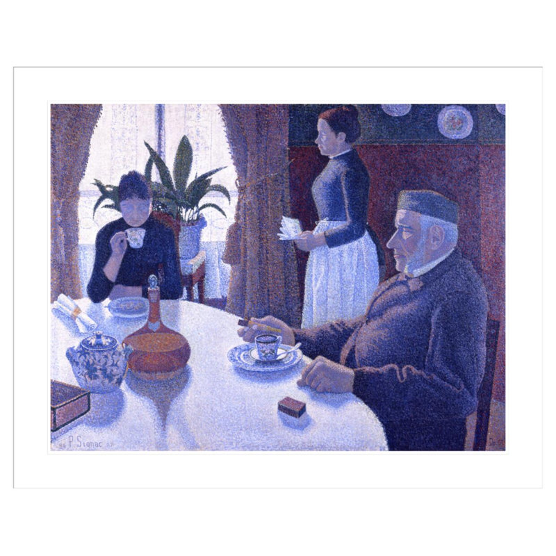 «Breakfast» par Paul Signac - Impression giclée encadrée, 33.47" H x 41.5" W