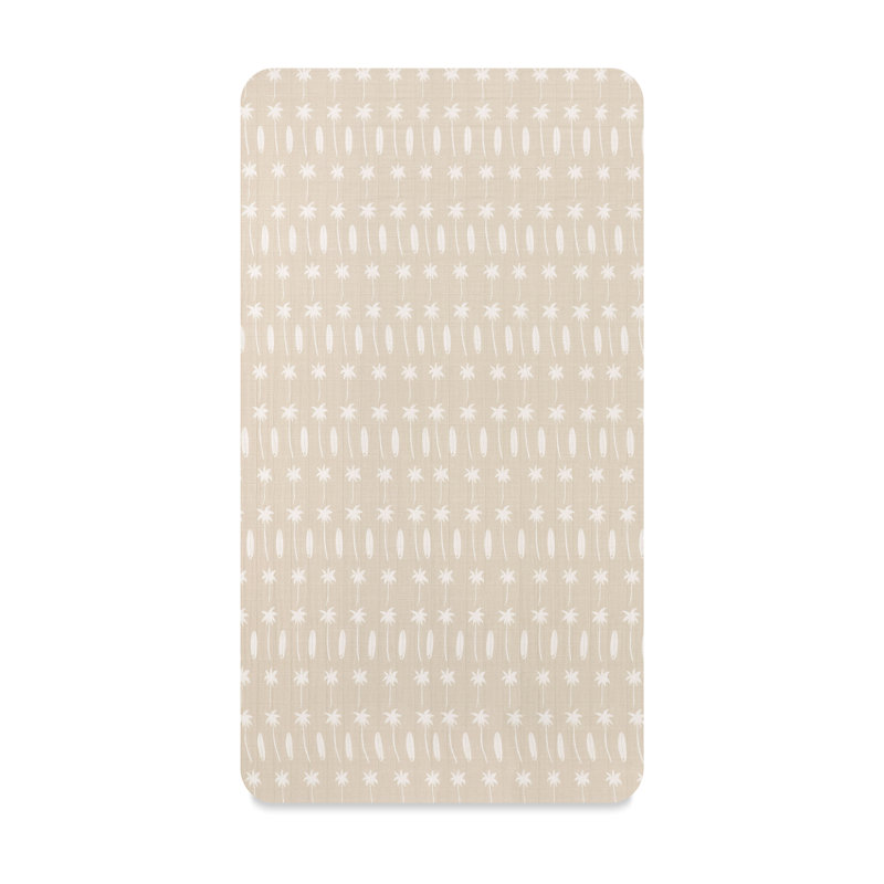 Beach Bum Muslin Crib Sheet