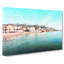 Shoreline Of Sitges In Spain In Abstract - Wrapped Canvas-55341110