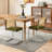Modern Velvet Dining Chairs Set Of 2, Rattan Back & Chrome Base,Oliver Green-1724623755