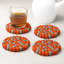 Ensemble de sous-verres ronds 4 po MODWOOL (orange et gris)-938868522