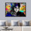 «King of Pop Singer Graffiti Street Art Portrait Celebrities & Hollywood», impression sur toile
