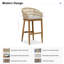 Tabouret de bar d'extérieur avec coussin imperméable 28,54 Alhan-644499630
