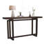 Console étroite 59 po - Pieds rectangulaires en bois d'hévéa-2088131700