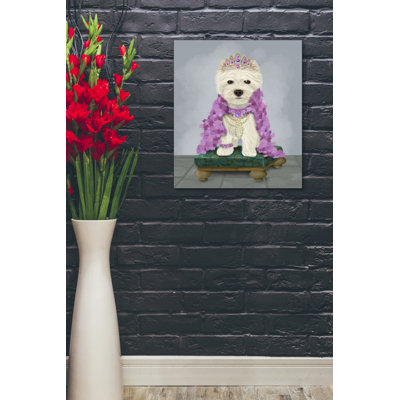 " West Highland Terrier With Tiara "