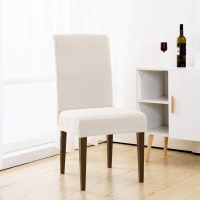 Housse pour de chaise à coussin jacquard box