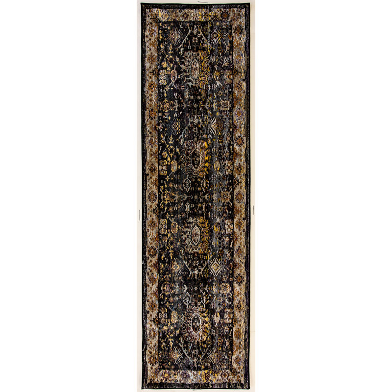 Tapis noir, Tapis de couloir 2 pi 2 po x 11 pi