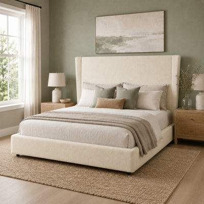 Base de lit tapissier avec tête de lit 51,38 po Bensu