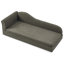 Canapé surdimensionné pour chiens de taille moyenne / grande - dossier moderne à vagues irrégulières, accoudoir simple, tissu en lin respirant de qualité supérieure, coussin moelleux et pieds en plastique bas-1184261108