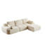 Canapé moderne en mousse à mémoire de forme compressée, grands canapés modulaires pour le salon, canapé modulaire Cloud pour animaux de compagnie, tissu en velours côtelé, causeuse très profonde, aucun assemblage requis-1600919158
