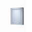 Armoire à pharmacie rectangulaire encastrée / à gauche en aluminium argenté l 24 po x H 30 po avec miroir DEL et horloge