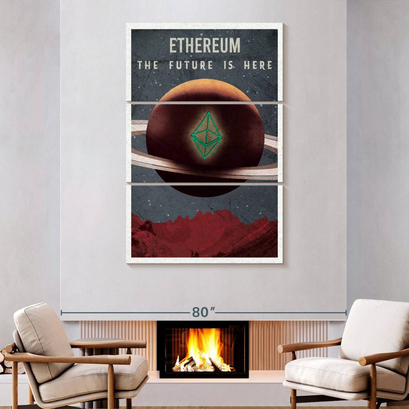 Tergel Ethereum Future Sign, 74" H x 48" W
