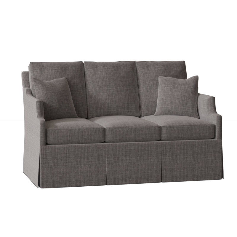 Canapé à accoudoirs encastrés 60 po Warrington, Gris